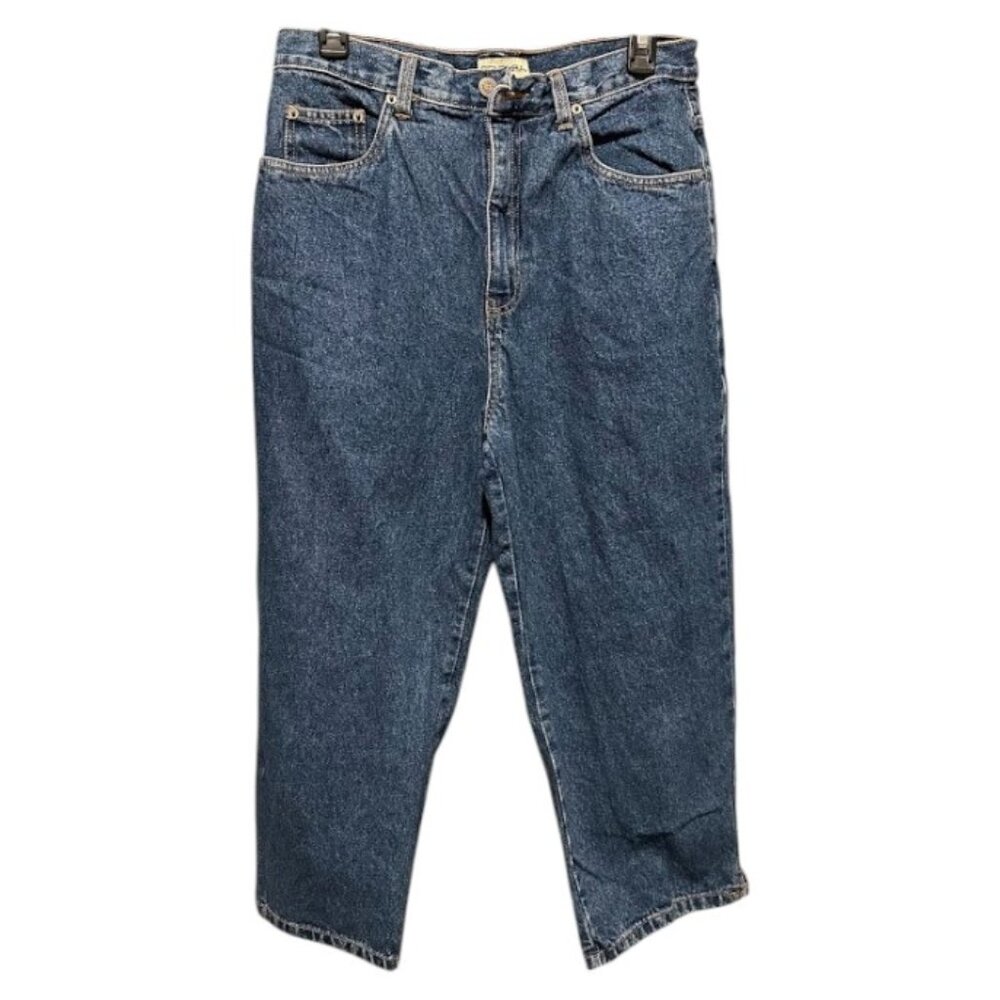 Vintage Generra Cotton Classic Blue Denim Jeans Ultra High Rise Capri Women's 10